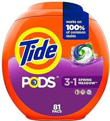 Tide pods laundry soap capsules, Spring Meadow, 81 pieces.. Explore the biggest product variety online — only at DIAYTAR Nigeria.
