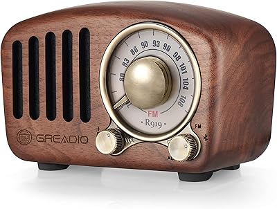 Retro vintage retro bluetooth speaker - FM Radio in Gredio walnut wood with classic retro style, powerful improvement of bass, strong bass, 4.2 bluetooth wireless connection, TF card and MP3 player.. Shop with confidence at DIAYTAR NIGERIA, enjoying competitive prices and delivery within 8 days.