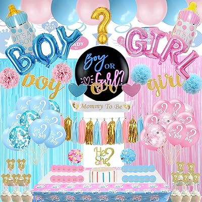 143 pieces of party supplies revealing the genre, festive decorations revealing the genre, balloons revealing the kind of 36 inch, aluminum ball for boys or girls, party decorations revealing the genre.. Your ideal shopping partner, DIAYTAR NIGERIA offers extensive variety with reliable nationwide shipping.
