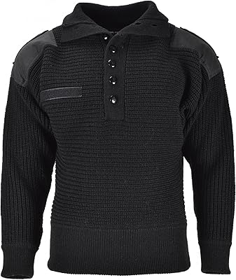 Alpine sweater of the Austrian army Mil-Tec knitting sweater for men, breathable wool sweater with v, black collar, black.. Discover the joy of online shopping with DIAYTAR NIGERIA's budget-friendly prices and reliable shipping.