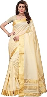 Yashika linen sari with blouse, cream, one waist.. DIAYTAR NIGERIA revolutionizes access to quality products with affordable prices and dependable shipping.