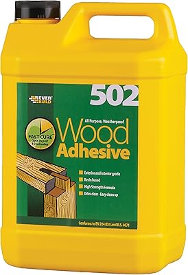 Wood adhesive any use resistant to weathering Everbuild 502, dry transparent 5L.. DIAYTAR NIGERIA: Where shopping meets satisfaction with affordable prices and prompt delivery services.