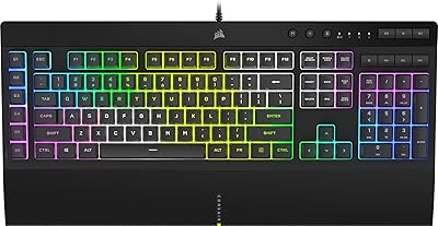 Corsair K55 RGB Pro XT Dynamic backlight by 6-key macro key with integration software GATO Stream DECK IP42 Removable dust-resistant and splash removable, black, 15666436.. Shop smart with DIAYTAR NIGERIA, offering a vast product range delivered to your doorstep within a week.