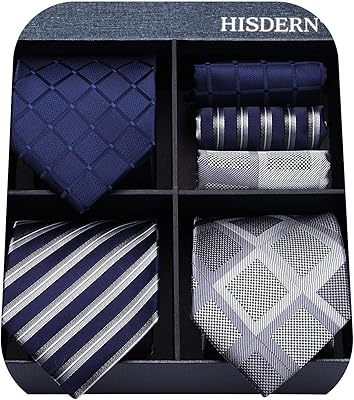 Set of 3 classic and elegant men's silk ties for men with tie and costume pocket - Multi pack.. DIAYTAR NIGERIA: Putting quality products within reach of every Nigerian through our affordable marketplace.