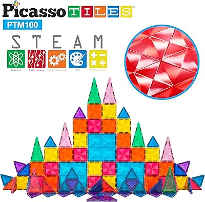 Picasso tiles PTM100 100 mini pieces diamond magnetic construction toys traveling.. DIAYTAR NIGERIA revolutionizes access to quality products with affordable prices and dependable shipping.