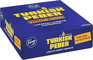 Fazer Lakritesi Tyrkisk Peber filled with black liquorice - candy - candy - Box - 30 sticks x 20g.. Everyday deals, every category — only on DIAYTAR Nigeria.