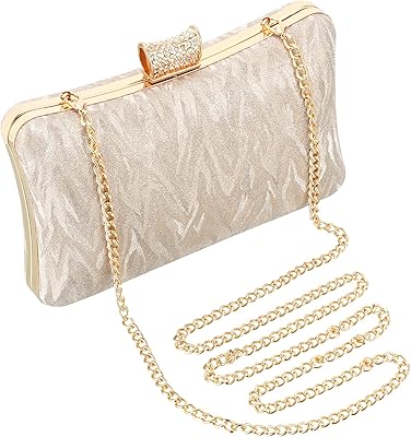 Rucavono Gold Evening Bags For Women Gold Handbag.. DIAYTAR NIGERIA: Redefining online shopping with unbeatable prices and consistent delivery times.