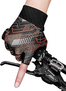 Cycling gloves inbike semi-deigts for men in well-ventilated material with a palm protection pad 5 mm thick suitable for outdoor activities BH120.. DIAYTAR NIGERIA: Where every shopping need is met with affordable prices and timely delivery.