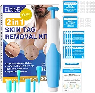 Kanza - Automatic moisture elimination kit 2 in 1 | Set of acrochordons for the face and body tights | Dissolving of warts, grains of beauty, safe and painless | For acrochordons from small to medium size | Polly from acrochordons for men and women.. No hidden costs, no long delays — just DIAYTAR Nigeria convenience.