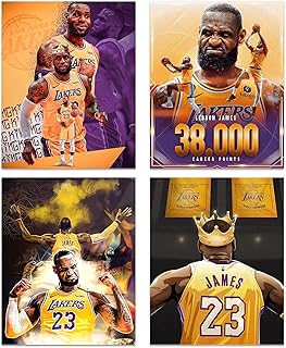 LeBron James posters, King LeBron James Lakers canvas impressions, Motivation basketball posters for men, boys' room decoration, basketball wall art, 4-room set (8 "x 10" without setting).. From big brands to everyday basics — DIAYTAR Nigeria has you covered.