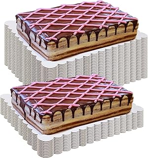50pcs Plates with disposable rectangular cakes Plaque corrugated cake in white cardboard resistant fat.. Shop with confidence on DIAYTAR Nigeria — quality products and timely delivery.