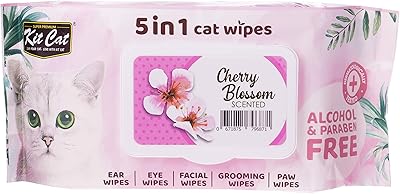 Cat wipes Kat Kit 5 in 1, Fleur de Cherryier, Package of 80 wipes.. DIAYTAR NIGERIA delivers happiness in 5-8 days with our affordable and diverse product range.