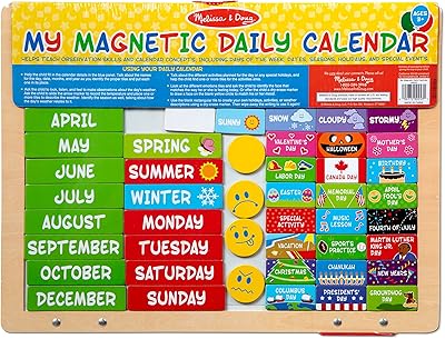 Melissa & Doug my first magnetic daily calendar, standard packaging, standard.. DIAYTAR NIGERIA delivers more than purchases - we deliver affordable shopping solutions within the week.