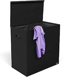 Double MindSpace laundry basket with removable mesh lid, extra large laundry basket for bathroom, bedroom, dormitory, apartment - black, oxford collection, double waist.. Shop for everything you need at DIAYTAR NIGERIA, with budget-friendly prices and quick delivery.