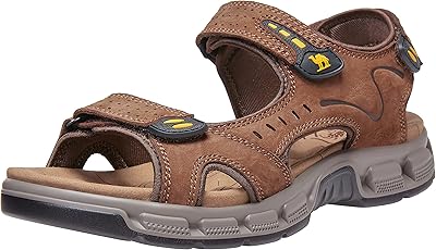 Camel Crown leather sandal for men for hiking on the beach, outdoor walking with superior quality air cushion | water -resistant.. Experience DIAYTAR NIGERIA, where extensive product variety meets pocket-friendly prices and reliable delivery.