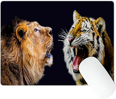 Meetyouaffction - Mouse carpet (Tiger Images 02) Computer mouse mat, 9 x 7 inch non -slip rubber mouse carpet (type 02).. Your home for smart shopping — DIAYTAR Nigeria delivers fast and cheap.