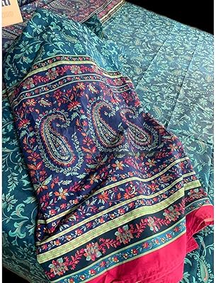 Basetti scarf, cotton, blue, 270x270.. Shop the smart way with DIAYTAR NIGERIA's extensive selection and budget-friendly nationwide delivery.
