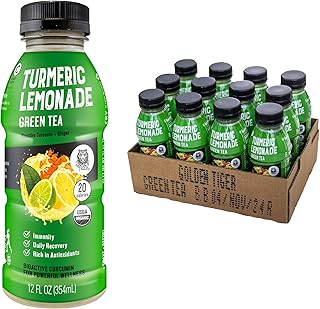 Organic turmeric lemonade Golden Tiger and green tea - Active organic curcumin + Green tea + ginger - 12 bottles - Recover with vegetable energy - 20 calories.. DIAYTAR NIGERIA brings the marketplace to every Nigerian home with affordable prices and quick delivery.