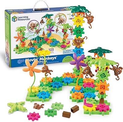 Gears learning resources! Gears! Gears! Movin's construction kit 'Monkeys for children, 103 pieces.. Enjoy a hassle-free shopping experience with DIAYTAR Nigeria, where products are categorized for your convenience and delivery is always on time.