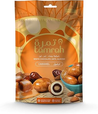 Tamra zipped bag of chocolate and caramel dates, weighing 100 grams.. DIAYTAR NIGERIA: Where affordability meets variety, with thousands of products delivered in less than 8 days.