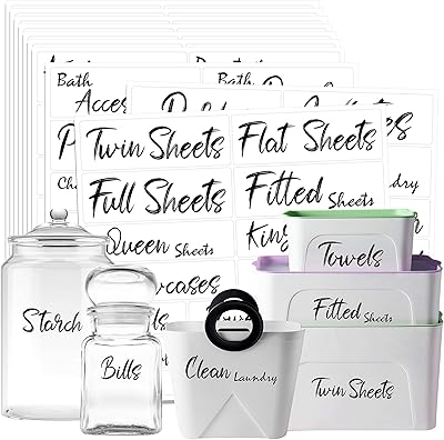 242 Printed, waterproof and unarmed customizable labels for laundry organizer with perforation line for bathroom, laundry cupboard, farm cupboards.. Get more for less on DIAYTAR Nigeria — Nigeria’s favorite e-commerce platform.