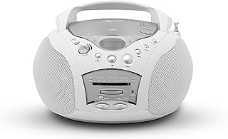 CD and radio player FM Roberts CD9959 - Portable CD player - Retro Radio - White.. DIAYTAR NIGERIA delivers more than products - we deliver affordable shopping satisfaction nationwide.