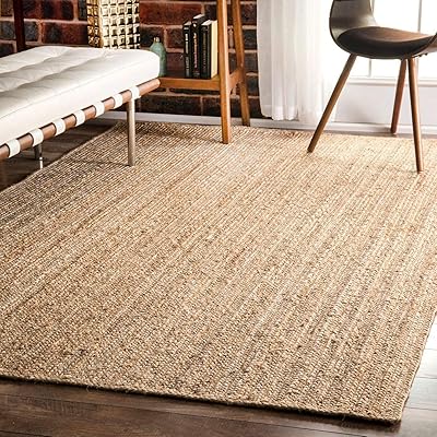 Handmade reversible circular carpet in natural jute Ripaz Fogg (60.. Everyday deals, every category — only on DIAYTAR Nigeria.