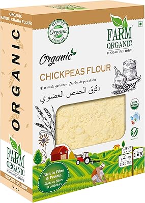 Organic farm | Organic chickpea flour | 1kg | gluten -free | without GMO | halal.. DIAYTAR Nigeria: Discover more, spend less, and enjoy delivery within 5–8 days.