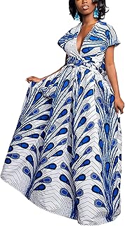 African women's dresses, traditional long dress Ankara Dashiki, a multi-style bohemian barrier.. From big brands to everyday basics — DIAYTAR Nigeria has you covered.