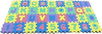 36 alphanumeric foam puzzle carpets (ABC, 123) baby toys under 3 years old.. DIAYTAR NIGERIA revolutionizes online shopping with competitive prices and reliable 5-8 day delivery.