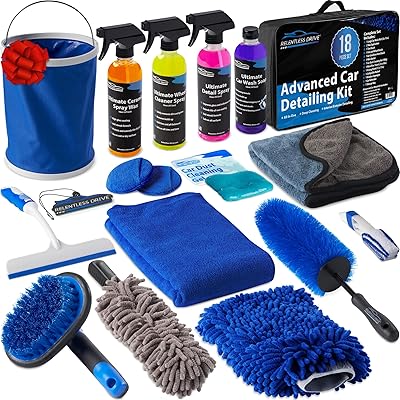 Relentless Drive car cleaning kit (18 pieces) Complete wash with bucket for a.. DIAYTAR NIGERIA: Revolutionizing accessibility to quality products at budget-friendly prices across Nigeria.