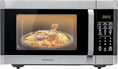 Kenwood microwave oven, 42 liters with grill and digital display, 5 power levels, defrosting function, stainless steel, automatic menu, 99-minute timer, clock function, 1100 watts MWM42.000BK, black/silver.. DIAYTAR NIGERIA: Bringing the marketplace to every Nigerian with affordable prices and quick delivery.