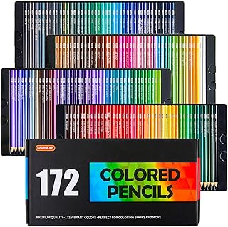 172 Color pencils, set of colored pencils with flexible core for adult coloring books, artists, chatel art drawing.. DIAYTAR NIGERIA transforms desires into deliveries with our affordable prices and dependable shipping.