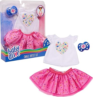 Single of single baby alive clothes, white t-shirt and pink tutu, from Just Play.. Experience the simplicity of DIAYTAR NIGERIA's extensive marketplace with delivery within 8 days.