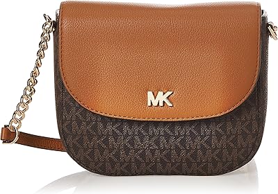 Dome -shaped shoulder bag decorated with the Michael Kors logo for women, 32S8GF5C0B - 149 Vanilla/Amber color.. Big selection, small prices — shop now on DIAYTAR Nigeria.