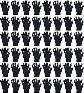 48 pairs of large magic winter gloves, hot and brushed matching gloves with stretch internship for men and women.. DIAYTAR NIGERIA makes every shopping desire a reality with affordable prices and delivery in 5-8 days.
