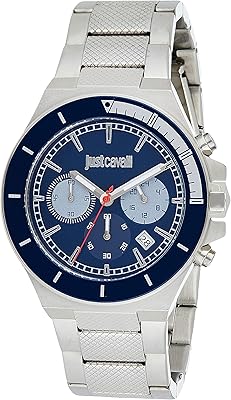 Analogy sports watch for men with blue dial and stainless steel bracelet JC1G139M0065, dark blue, bracelet.. Discover why millions choose DIAYTAR for affordable online shopping with delivery in just 5-8 days.