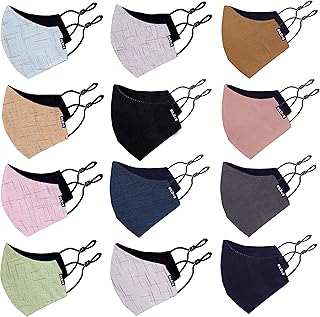Khadi fabric mask in ultra breathable cotton unisex Buildus reusable with adjustable earring (12).. DIAYTAR NIGERIA: Your affordable gateway to thousands of products delivered promptly nationwide.
