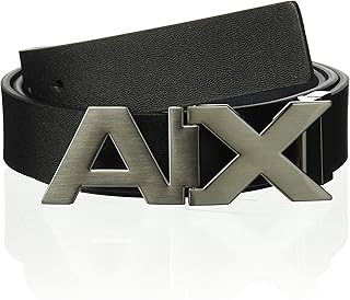 Leather belt buckle with large Armani Exchange for Men logo.. DIAYTAR NIGERIA bridges the gap between desire and affordability with nationwide delivery in under 8 days.