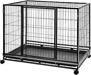 Robust and easy to store Amazonbasics animal house with wheels and tray - 42 inch.. You shop, we deliver — quick and easy with DIAYTAR Nigeria.