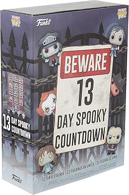 Funko Advent calendar: 13 frightening days of the Halloween countdown, 13 figurines in horror pop vinyl of the pocket calendar, multicolored.. DIAYTAR NIGERIA: Where thousands of products meet affordable prices and reliable 5-8 day delivery.