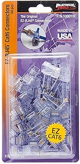 Platinum Tools CAT 6+ EZ-RJ45 100010c connectors, valve, 50 pieces, red.. Experience hassle-free shopping with DIAYTAR NIGERIA's user-friendly platform and prompt delivery service.