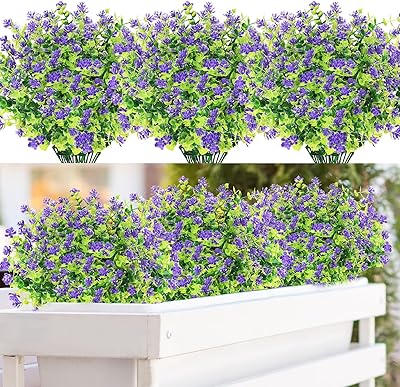 Package of 12 artificial outdoor flowers, artificial flowers in large plastic plants, UV -resistant green boxwood for hanging vases, interior and exterior decorations.. Discover shopping made simple with DIAYTAR NIGERIA's comprehensive platform and nationwide delivery service.