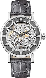 Automatic watch for men The Herald with skeleton dial and gray leather bracelet i00402.. Forget the long lines — DIAYTAR Nigeria is always open for shopping.