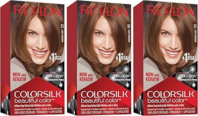 Revlon color silk beautiful color, marron clair, 3 pièces.. DIAYTAR NIGERIA brings the marketplace to your screen with affordable products delivered in 5-8 days.