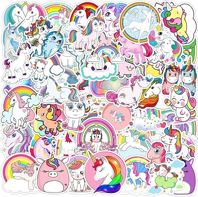 Pink unicorn stickers, 50 parts of waterproof vinyl stickers for water bottles, packet of cute children's stickers for hydro flask schoolchildren suitable for children.. Experience the convenience of online shopping with DIAYTAR NIGERIA's reliable 5-8 day delivery service.