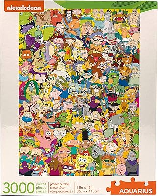 Puzzle Aquarius Nickeledion from the 90s (puzzle of 3,000 pieces) - Collection products and objects under official license Nickelodeon - Without reflections - Precise size - 32 x 45 inches.. DIAYTAR NIGERIA: Connecting Nigerians with affordable products delivered promptly nationwide.