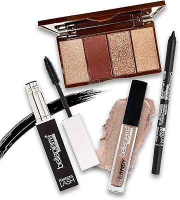 Bellaberry Best 'N' Eyes collection | Mascara bombshell, palette of eyeshadows, liquid eyeshadows and gel lining | Non toxic and paraben without | Without cruelty to animals and oil -free - daily collection, Brown Eyed Girl.. DIAYTAR NIGERIA brings the joy of affordable shopping to your fingertips with delivery in less than 8 days.