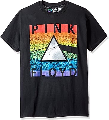 Short sleeve t-shirt Pink Floyd Rainbow Prism for Blue Man, Rose, Rainbow.. DIAYTAR NIGERIA combines affordability with convenience, delivering your purchases within 5-8 days.