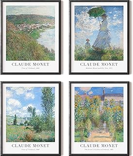 Printing of wall art Claude Monet, famous paintings, vintage, green, without frame, 8 x 10 inch decor.. Shop the smart way with DIAYTAR NIGERIA's extensive selection and budget-friendly nationwide delivery.